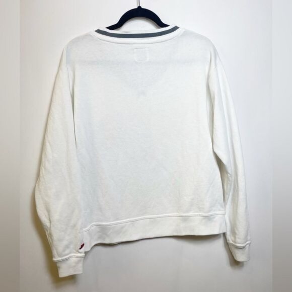 League 91 Varsity White V-Neck Sweatshirt Clemson Paw Size Small - Picture 4 of 8